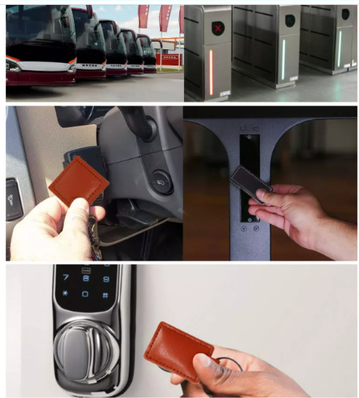 Application of Leather Contactless RFID Keychain