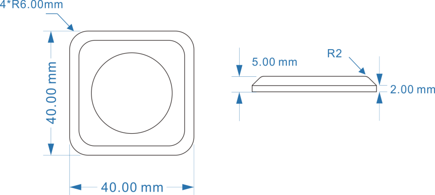 Square NFC Tags On-metal