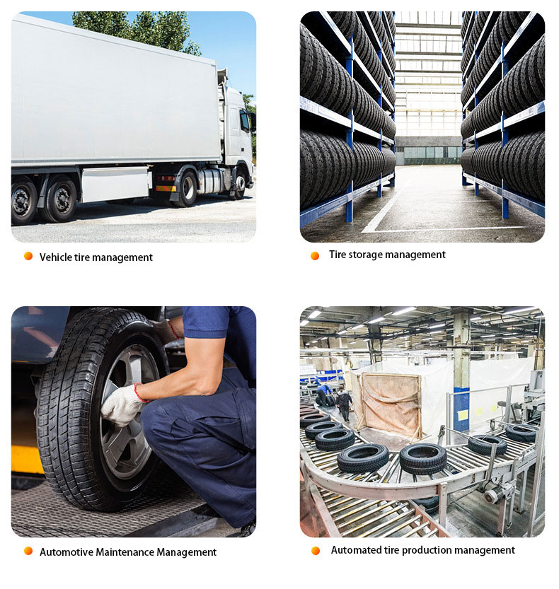 Using rfid tire tags application